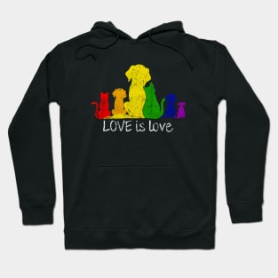 Cute dog rainbow Hoodie